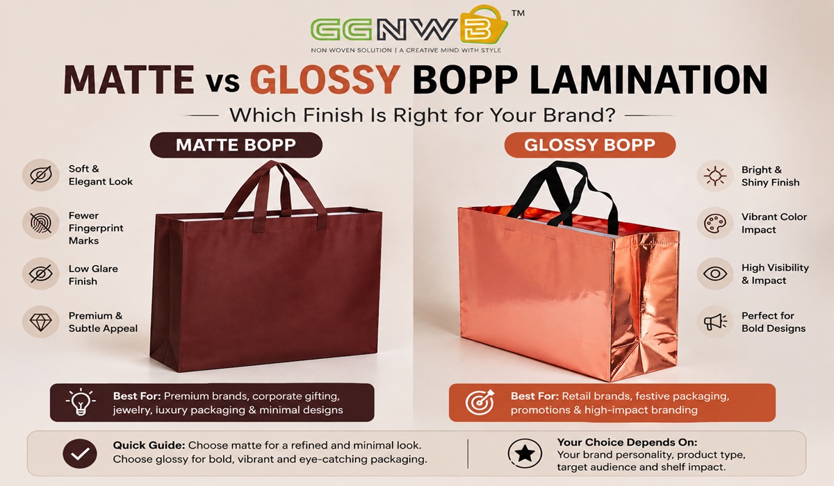 Matte vs Glossy BOPP Lamination: Which Finish Is Right for Your Brand?