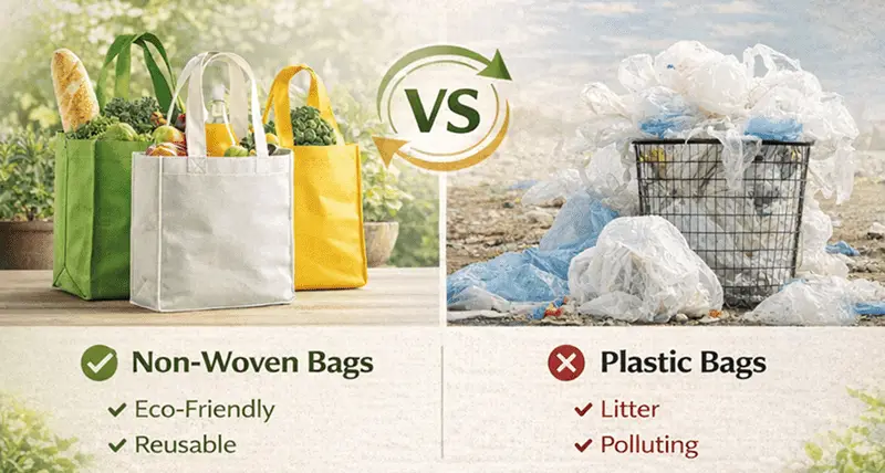 Non Woven Bags vs Plastic Bags | Better for Daily Use.