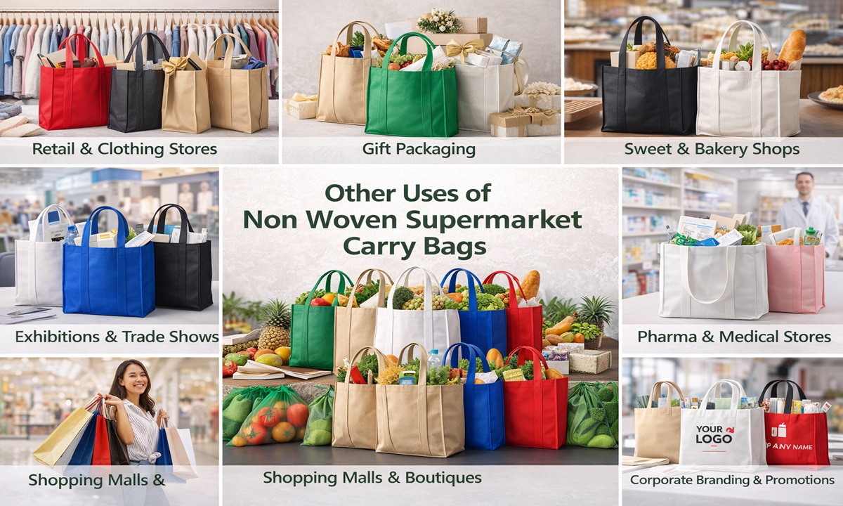 5 Reasons Non Woven Supermarket Carry Bags Are Better Than Plastic
