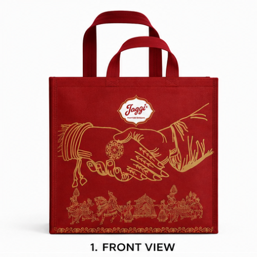 Custom Printed Laminated Marriage Carry Bag