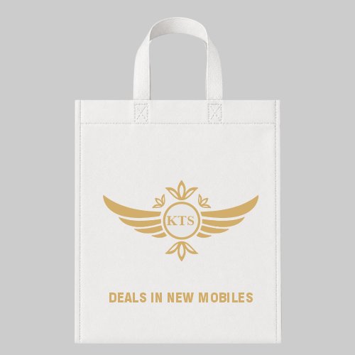 Loop Handle Non Woven Bags – black & white