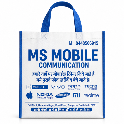 Retail Mobile Phone Non Woven Carry Bags