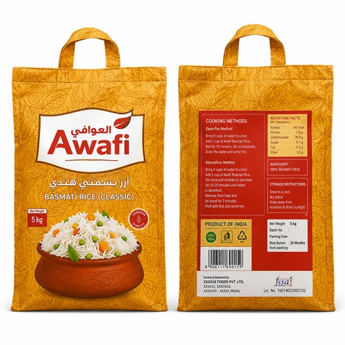 Premium Rice Packaging Non Woven Bags with BOPP Lamination