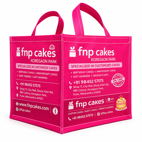 Cake & Bakery Packaging Non Woven Carry Bags