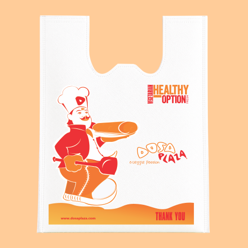 W-Cut Non Woven Food Packaging Bag