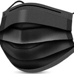 Black surgical face mask