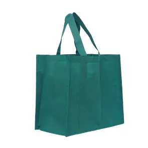 stitched non woven carry bag for grocery and retail packaging use