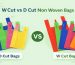W Cut vs D Cut Non Woven Bags comparison for packaging